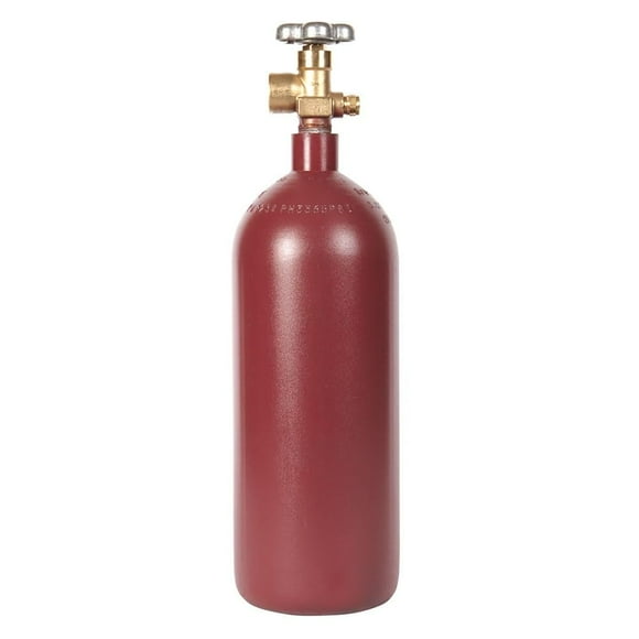 New 20 cu ft Steel Nitrogen Cylinder with CGA580 Valve