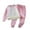Pink, variant on REDARER Girls Thermal Underwear Set Lined Pajamas, Long Sleeve Top and Pants for Kids Cold Weather,12-18 Months