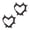 Black Spike Heart, variant on Gothic Spike Heart Huggie Hoop Earrings, Y2K Punk Grunge Goth Jewelry, Christmas Gift for Women