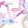 thumbnail image 5 of Ambifirner Girls Bike: 12/14/16 Inch Kids Bike with Training Wheels – Girls & Boys Bicycle, Basket, Doll Seat & Streamers, Coaster Brake for Ages 2-10, 5 of 8