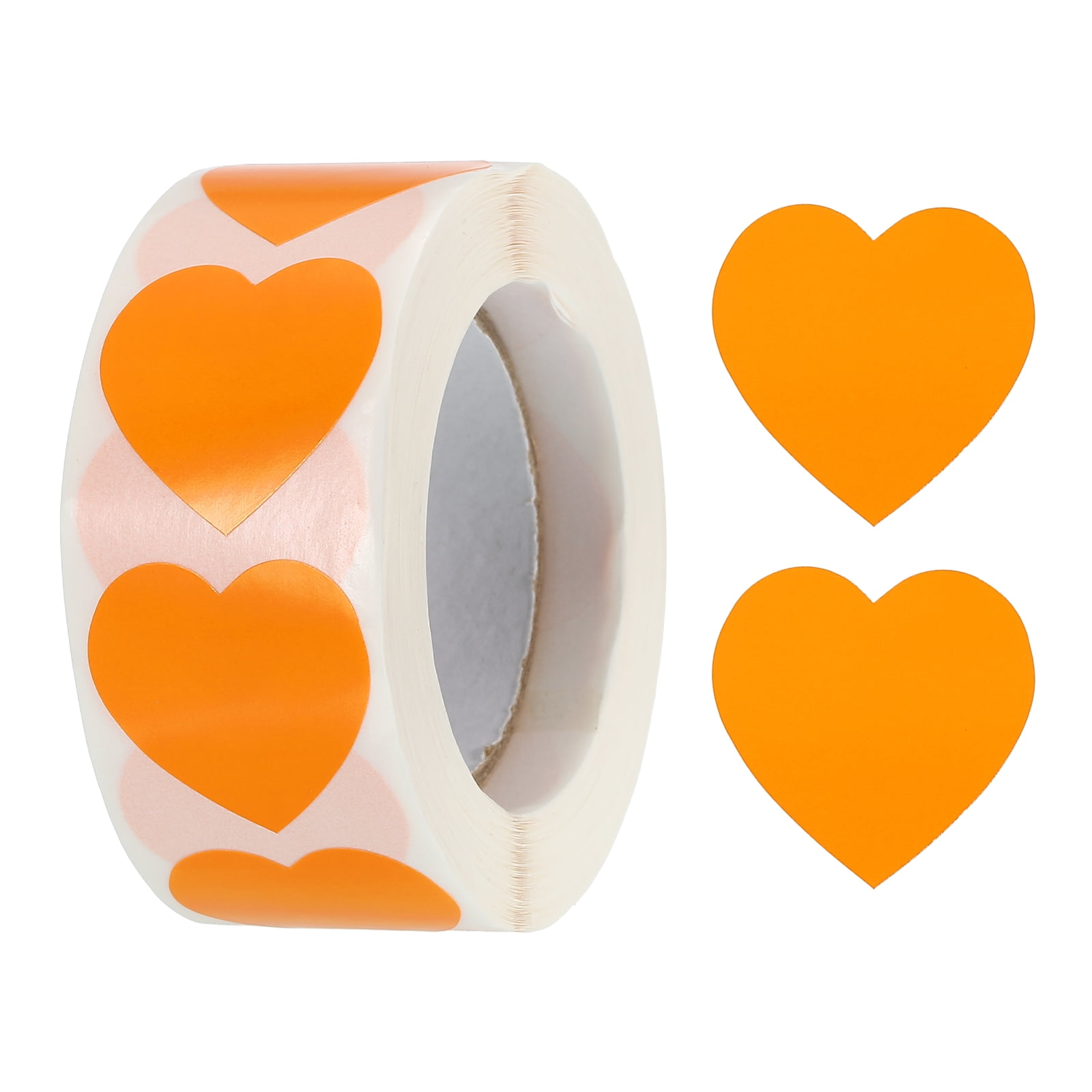 Uxcell Heart Shaped Sticker 1 Inch Self Adhesive Love Sticker Label for