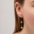 thumbnail image 3 of Alexcraft Dangle Drop Earrings for Women, 14K Gold Plated Ball Bead Stud Earrings Sterling Silver Post Ball Earrings for Women Hypoallergenic Jewelry Gift, 3 of 6
