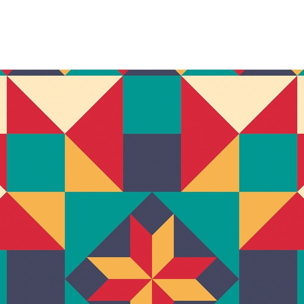 Geometric Deco Design-14"x14" Canvas Artwork 14 x 14