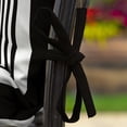 thumbnail image 4 of ARDEN 2-Pack Outdoor Patio Dining Chair Cushion, 20x44, Rain-Proof Seat Pad, Fade-Resistant Outdoor Cushion Black Cabana Stripe, 4 of 12
