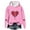 Pink, variant on Babcutegg Kid Girls Valentine's Day Shirts Elastic Cuffs Long Sleeve Love Heart Regular Fit Graphic Tee Girls Tops Red Size 7-8