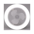 thumbnail image 3 of Puntoco E27 Ventilador de techo con luces, Luz de ventilador de perfil bajo cerrado, Luz de techo con ventilador, Lámpara de cardán Delier de ventilador eléctrico oculto, 3 of 3