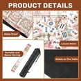 thumbnail image 6 of Mini 21" x 21" Mahjong Mat for Travel Whimsical Dogs Vintage Chairs Floral Pink Pastel Non-Slip Noise Reduction Mahjong Tiles for Dominoes Poker Card, 6 of 6