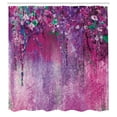 thumbnail image 3 of Ambesonne Flower Shower Curtain, Abstract Blossoms Florets, 69"Wx75"L, Pale Fuchsia, 3 of 3