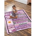 thumbnail image 3 of LHSHID Personlized Granddaughter Blanket from Grandma Grandpa Custom Girl Name Super Soft Flannel Throws Blankets Birthday Gift Elephant Decor for Sofa Bed, 3 of 9