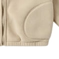 thumbnail image 2 of YUANxueke Casual Athletic Fleece Jacket for Kids, Full Zip Long Sleeve Warm Coat, Fashion Sports Outwear with Patchwork Pockets, 2 of 7