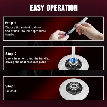 NYXOVA 33pc Bearing Press Kit - Complete Race & Seal Driver Set With SAE/Metric Adapters