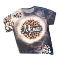 thumbnail image 1 of Mujeres verano casual moda sexy cuello redondo camisa tie-dye mama manga corta letras imprimir camisetas tops blusa Pompotops hkajfhjk464931, 1 of 4