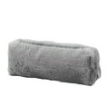 thumbnail image 2 of JeashCHAT Plush Pencil Case, Fluffy Pencil Bag College Pencil Case Makeup Bag Pencil Pouch , Gray, 2 of 4
