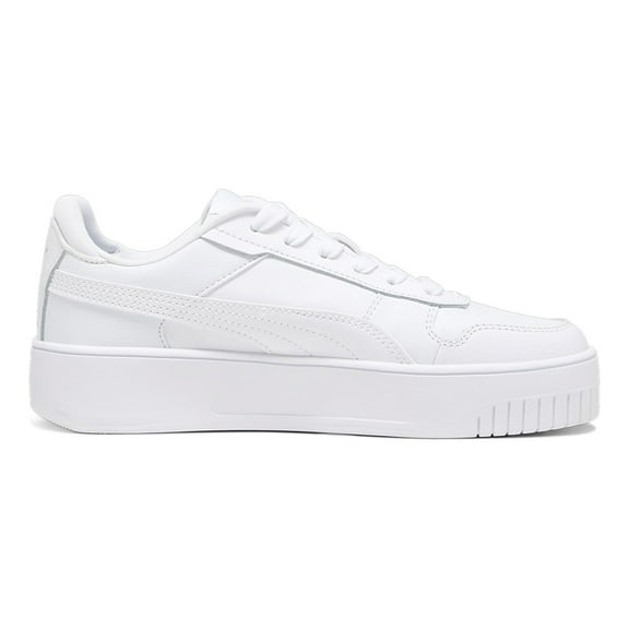 Little Kid's Puma Carina Street Puma White-Puma White-Puma Gold (393847 01) - 12