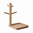 thumbnail image 1 of Wooden Key Tray Entryway Key Holder Wood Jewelry Storage Rack Home Organizer, 1 of 5