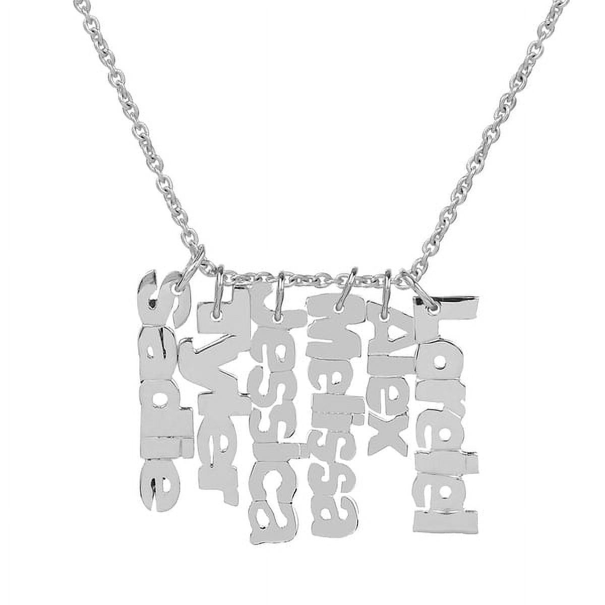 Personalized Mother's Vertical Three-Name Necklace