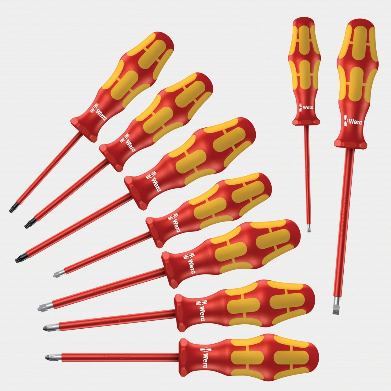 Wera 133355 VDE Kraftform Plus Screwdriver Set PH, PZ, PZ/S, TX