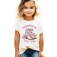thumbnail image 5 of Promoted to Big Sister Shirt for Girls Pink Western Cowgirl Boots Floral Cute Sibling Tee Natural Shirt Youth Small, 5 of 8