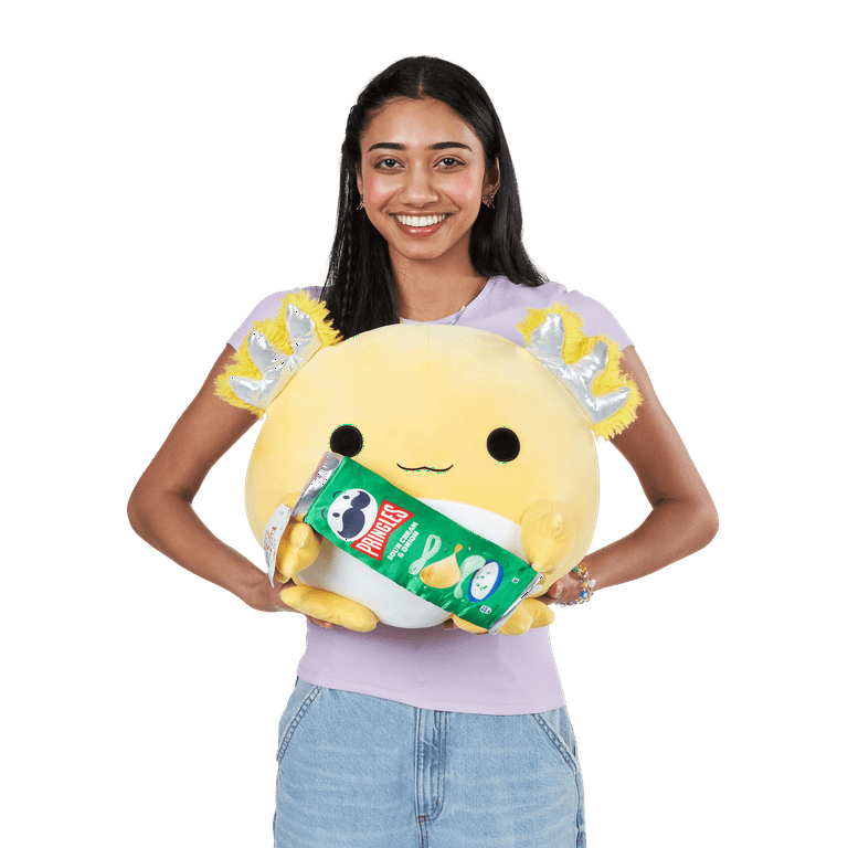 SNACKLES 14 inch Snackle (Pringles) Leon the Axolotl, Ultra Soft