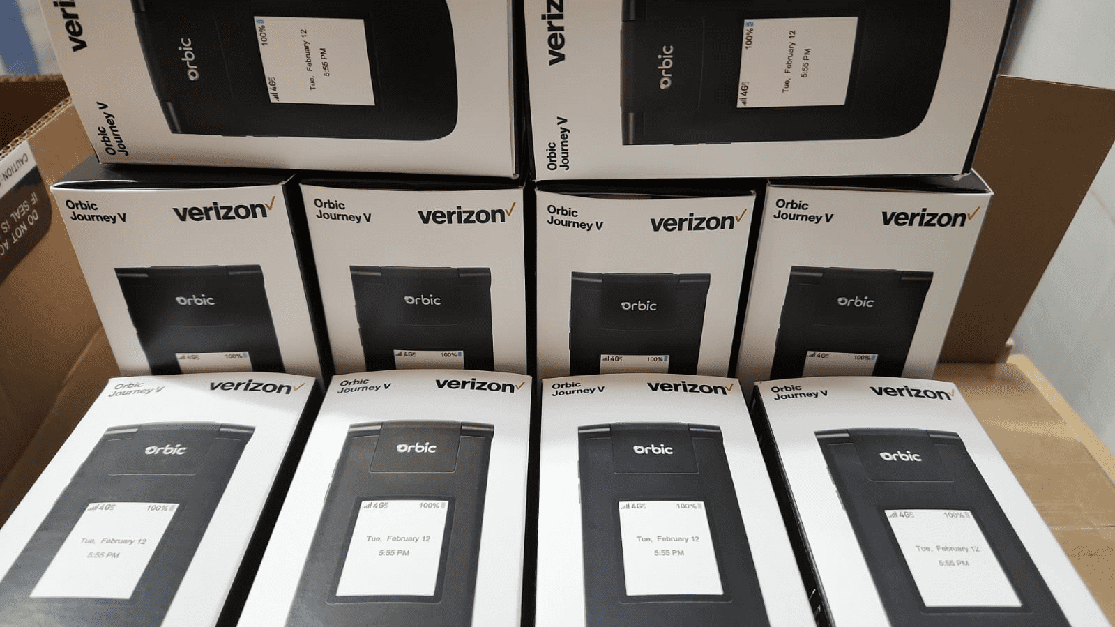 Orbic Journey V 4G Flip Phone ORB2210LBVZ Verizon Only Black