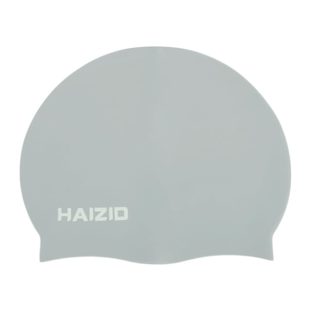 Gorro de natación impermeable de silicona gris de 1 pieza de Bargains Únicos