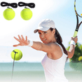thumbnail image 5 of 4 Packs Tennis Training Ball With String Tennis Trainer Balls Self Practice Trainer Tool Tennis Ball Training Equipment For Tennis Trainer Practice Ex, 5 of 5
