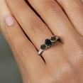 thumbnail image 4 of Gem Stone King 925 Sterling Silver Black Sapphire and Brown Smoky Quartz Ring for Women (2.11 Cttw, Gemstone Birthstone, Size 5), 4 of 6