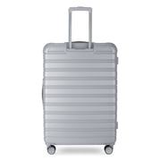 iFLY Fibertech 3.0 Matte Expandable Hardside Spinner 2-Piece Luggage Set, 20 Carry-On & 28 Checked Suitcase, Ash Gray
