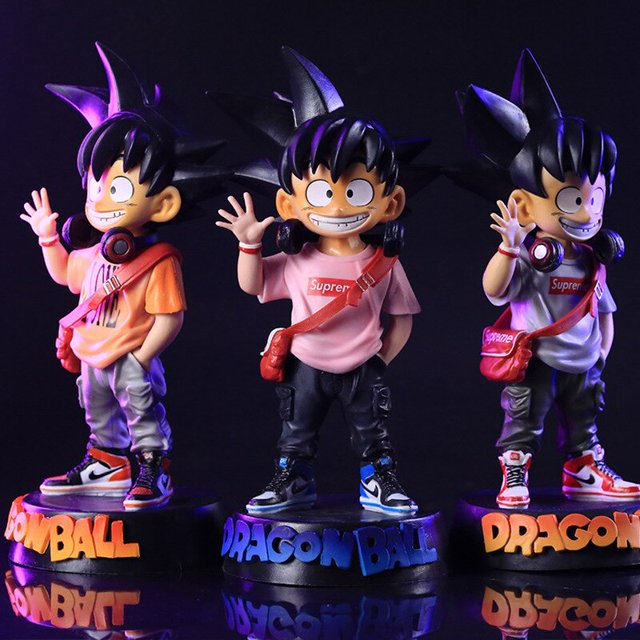 Anime Dragon Ball GT Son Goku Action Figure Toys Figuras Anime Manga Figurine Collection Model GK Statue Doll Gift for Children zhangyuxiang LED