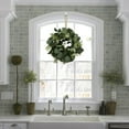 thumbnail image 2 of Simulation Thorn Leaf Wreath Garland, 13 inch Small Door Decoration Wreath for Spring, 2 of 8
