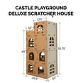 thumbnail image 7 of Furhaven High Castle Tower Multi-Level Cat Scratcher Hideout w/ Catnip - Cardboard Brown, One Size Medieval Castle Playground One Size Corrugated Scratcher, 7 of 7