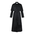 thumbnail image 5 of Ropa de cosplay de sacerdote de color sólido Ropa de cosplay retro medieval de sacerdote de Halloween, 5 of 5