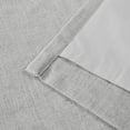 thumbnail image 6 of Home Light Gray Pinch Pleated Full Blackout Curtains Linen Blended Room Darkening Curtain Panels 102 inch for Living Room Bedroom Thermal Insulated Pinch Pleat Drapes with Hooks 40" Wx102 Lx2, 6 of 15