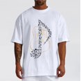 thumbnail image 2 of Xdzjlr T-Shirt Homme Usage Quotidien Col Rond Imprimé Instrument de Musique T-Shirt Décontracté Homme,TG, 2 of 5