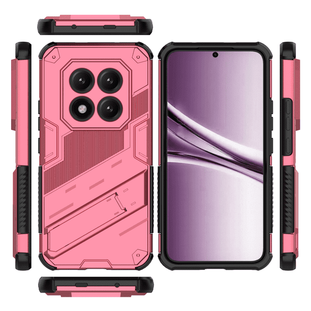 Funda GANGXUN Antigolpes para Xiaomi Redmi Note 15 Pro Plus 5G con Soporte Invisible, Antihuellas y Protección Completa