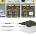 thumbnail image 4 of Yayeee Foldable Storage Basket for Shelves with Handles Waterproof Cloth Bins, Floral Lines, 4 of 7