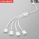 thumbnail image 2 of COOLMOON White 30CM 5V 3Pin ARGB Extension Cable Adapter 1 to 1 2 3 4 Spliter for Fan Motherboard AURA RGB LED SYNC for MSI ASUS, 2 of 5