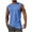 Blue, variant on Men's Tech Stretch Tank T-Shirt Summer Quick Dry Workout Tank Top Solid Color Gym Muscle Tee Fitness Bodybuilding Sleeveless T Shirt Gray S