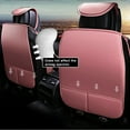 thumbnail image 5 of Leadwolf Front Pair Car Seat Covers Leather for toyota for Corolla iM 2017-Present 2 Seats Airbag Compatible Waterproof Premium Leather Front and Back Seat Protectors 2PCs Pink, 5 of 7
