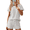 Light Gray, variant on Ekouaer Womens Pajama Set Ribbed Knit Soft Shorts Pjs Summer Sleepwear Two Piece Casual Lounge Sets with Drawstring & Pockets