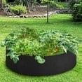 thumbnail image 6 of Deago 50 Gallon Large Grow Bag, Heavy Duty Fabric Round Raised Garden Bed Planter Pots for Planting Herb, Flower, Vegetable, Potato, Plants (Black), 6 of 7