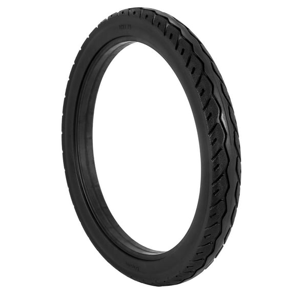 16 Inch x 1.75 Bicycle Solid Tires Bike Black Rubber Non-Slip Cycling Tyre