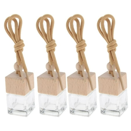 4PCS Car Hanging Diffuser Empty Bottle DIY Container 6ml