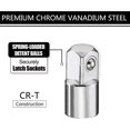 thumbnail image 4 of Socket Adapter And Reducer Set, 1/4-inch, 1/4-inch, 3/8-inch, 1/2-inch Ratchet/socket Set/extentsion Conversion Kit, Premium Chrome Vanadium Steel Wit, 4 of 5