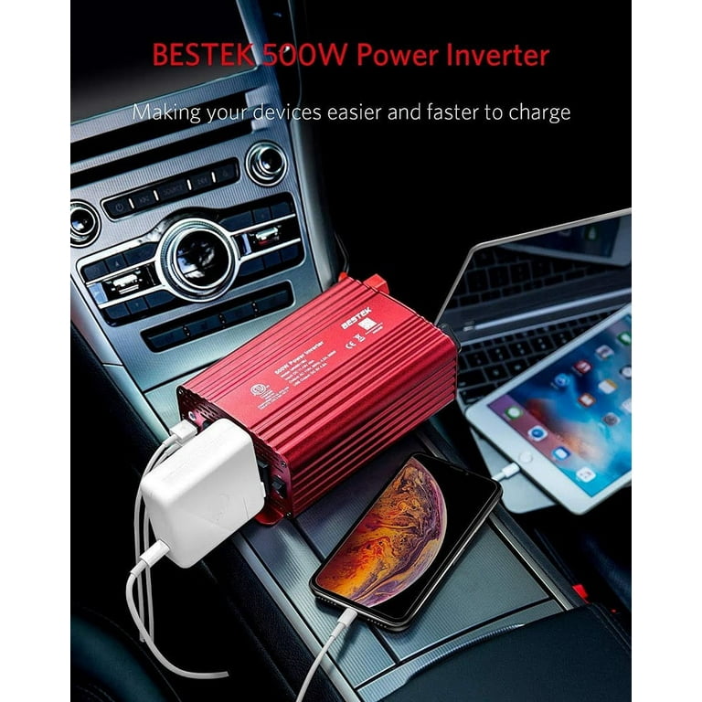 Buy Vantro Power Inverter - 500W Car Inverter DC 12V to 110V AC