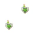thumbnail image 2 of Langgg Keyring Keyholder DIY Small Decorative Purse Pendent Multipurpose Sweet Gift Workmanship Bag Decor Heart Keychain Light Green 2Set, 2 of 6