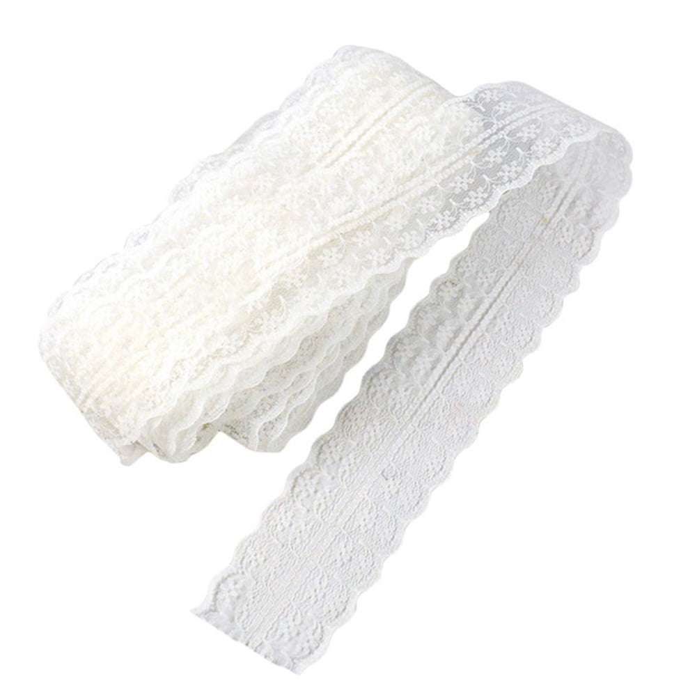 Soft/DIY/Cotton Crochet Border Lace Edging Ribbon 4.5 cm width,two tone Color 
