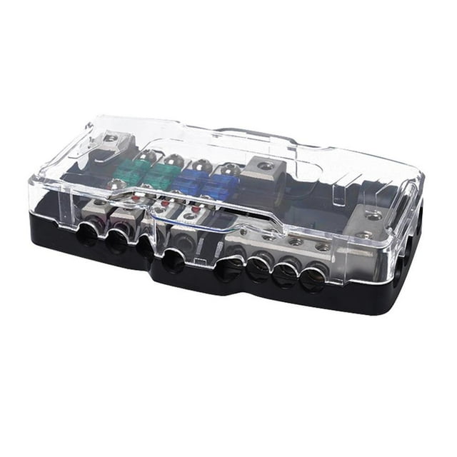 LED Car Audio Distribution Block Fuse Holder with 30A 60A 100A Mini ANL Fuses