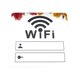 thumbnail image 4 of Pegatina de señal WiFi para espejo de pared, regalo, acrílico, autodesmontable. argén, 4 of 9