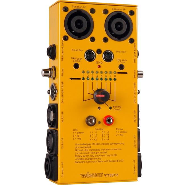 Velleman Vttest15 Super Test 10 Way Cable Tester Walmart Com